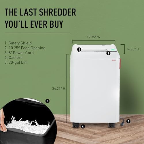 Cross cut centralized office paper shredder — photo 4