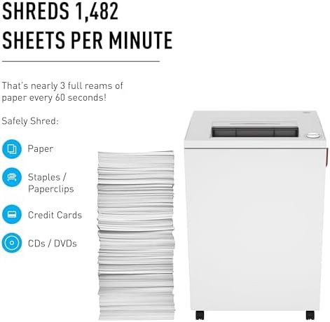 Heavy duty strip cut centralized office shredder — photo 5