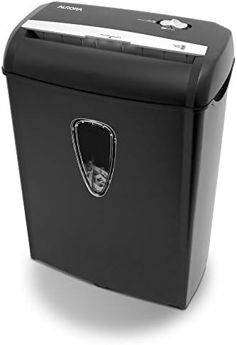 Eight sheet cross cut shredder with classic basket
