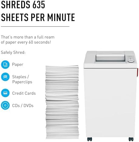 Commercial cross cut shredder with 26 gallon bin — photo 5
