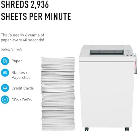 High capacity strip cut commercial shredder — photo 3