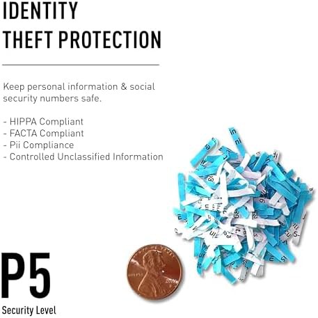High security cross cut deskside paper shredder — photo 4