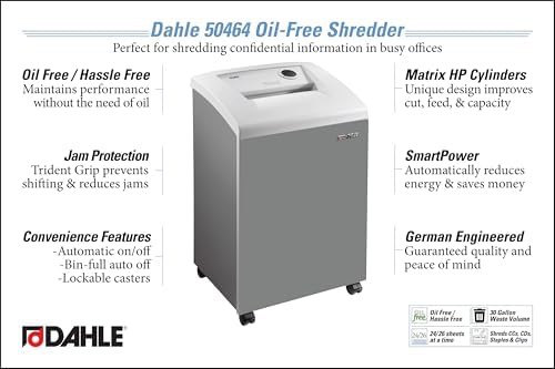 Large bin cross cut office shredder — photo 5