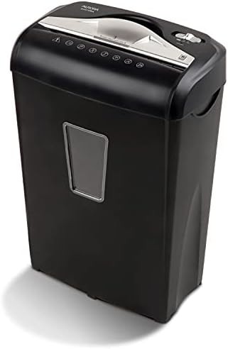 Black eight sheet micro cut paper shredder