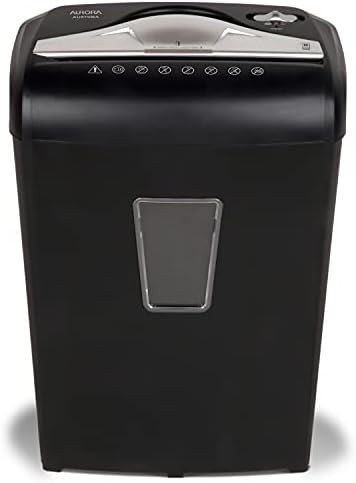 Black eight sheet micro cut paper shredder — photo 5