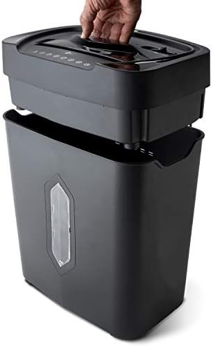 Crosscut shredder with five gallon wastebasket — photo 4