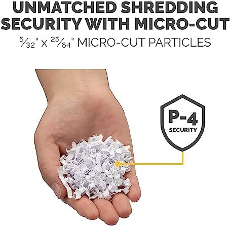 Black commercial auto feed micro cut shredder — photo 3