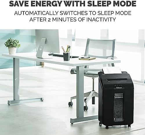 Black commercial auto feed micro cut shredder — photo 4