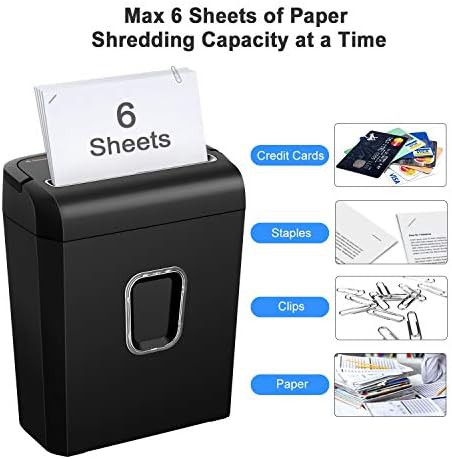 Six sheet micro cut home shredder — photo 4