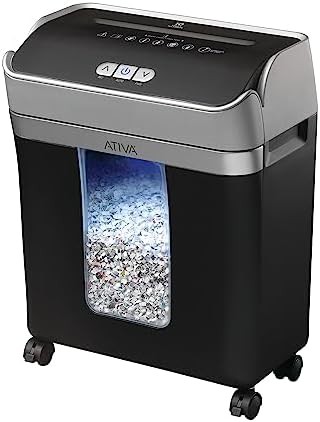 Black ten sheet micro cut shredder — photo 3