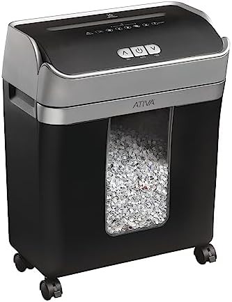 Black ten sheet micro cut shredder — photo 4