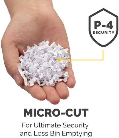 Black manual micro cut paper shredder — photo 5
