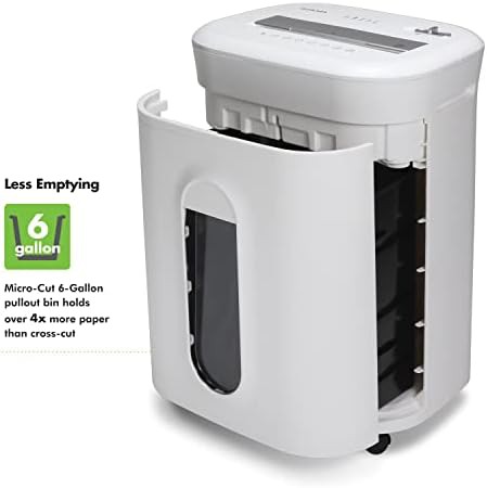 White 10 sheet high security micro cut shredder — photo 4