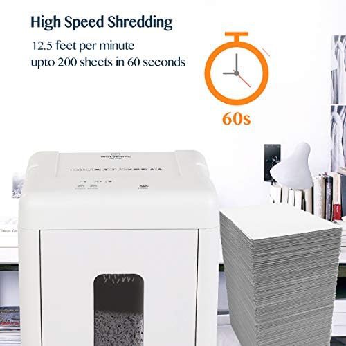 White high capacity micro cut shredder — photo 3