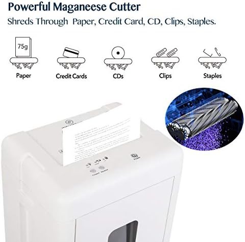 White high capacity micro cut shredder — photo 4