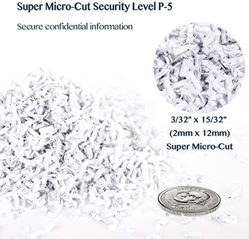 Black super micro cut paper shredder — photo 5