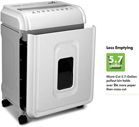 White 12 sheet micro cut professional shredder — photo 4