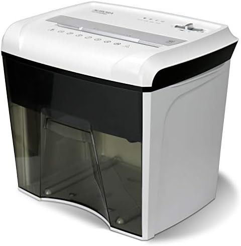 White and black desktop micro cut shredder