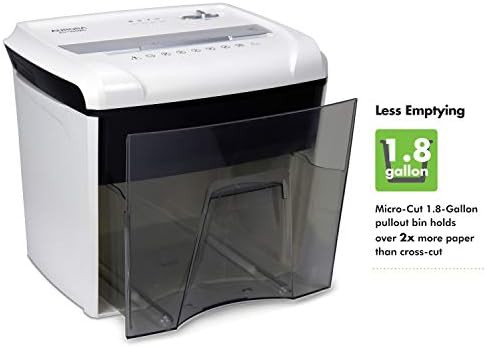 White and black desktop micro cut shredder — photo 4