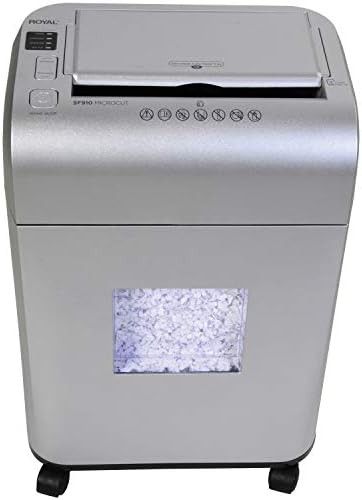 Silver compact shredder for small offices