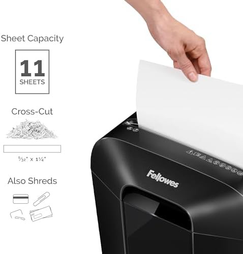 Household 11 sheet cross cut shredder — photo 3