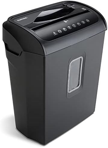 Six sheet manual micro cut shredder