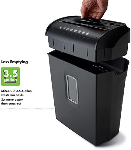 Six sheet manual micro cut shredder — photo 4