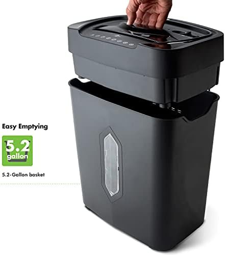 Twelve sheet crosscut shredder with overheat protection — photo 4