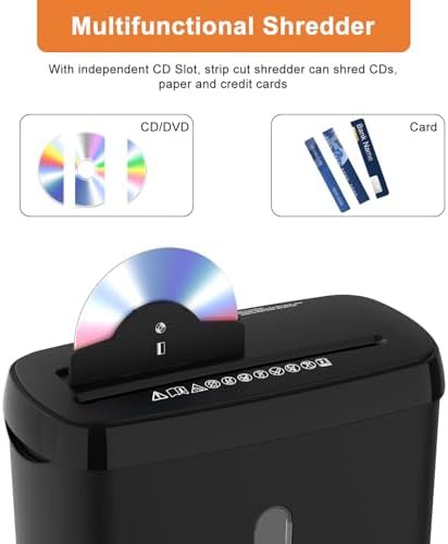 Strip cut ten sheet home office shredder — photo 4