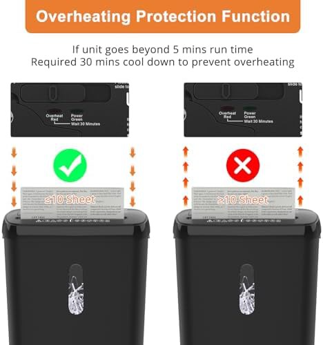 Strip cut ten sheet home office shredder — photo 5