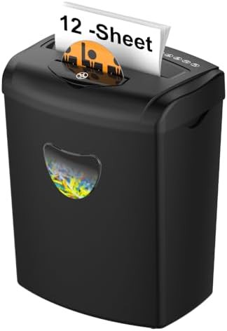 Twelve sheet heavy duty cross cut shredder
