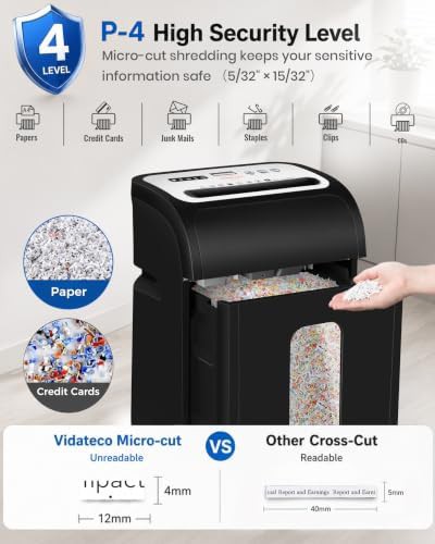Heavy duty 14 sheet micro cut shredder — photo 4