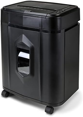 Black 120 sheet auto feed micro cut shredder