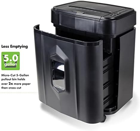 Black 120 sheet auto feed micro cut shredder — photo 5