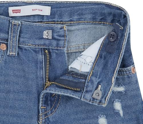 Boys slim fit denim shorts paper shredder — photo 4