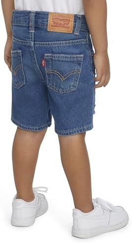 Boys slim fit denim shorts paper shredder — photo 5