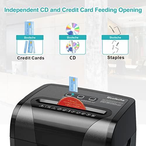 Cross cut eighteen sheet shredder with pull out bin — photo 4