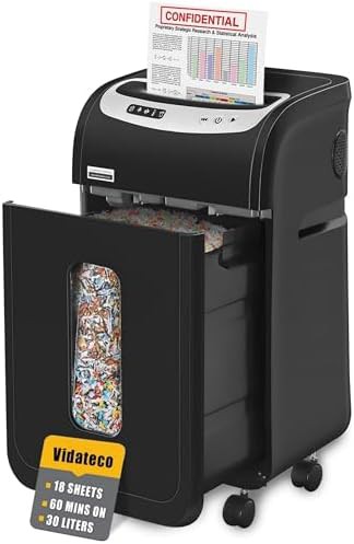 Heavy duty 18 sheet micro cut shredder