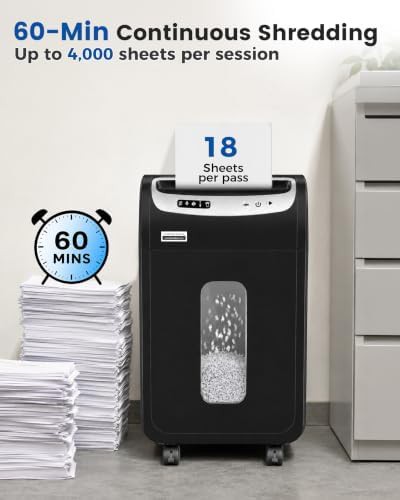 Heavy duty 18 sheet micro cut shredder — photo 3