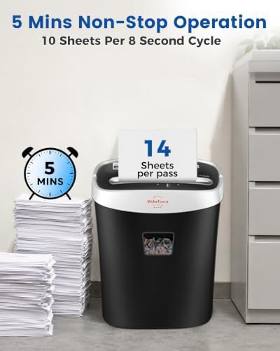 Compact 10 sheet home office shredder — photo 3