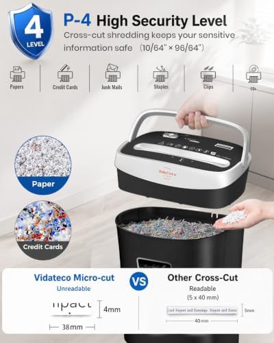 Compact 10 sheet home office shredder — photo 4