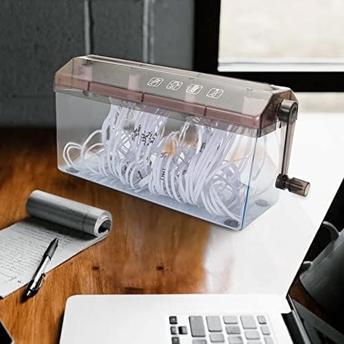Portable manual hand crank paper shredder — photo 3