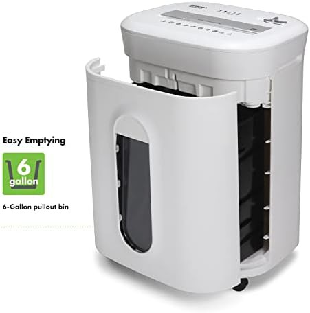 White heavy duty fifteen sheet crosscut shredder — photo 4