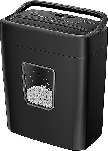 Continuous run six sheet micro shredder
