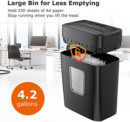 Continuous run six sheet micro shredder — photo 4