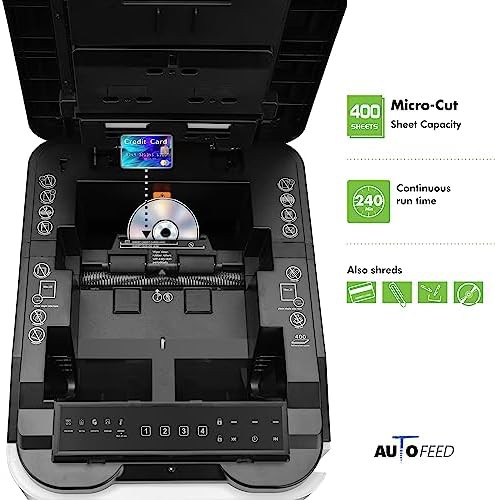 Commercial 400 sheet auto feed micro cut — photo 4
