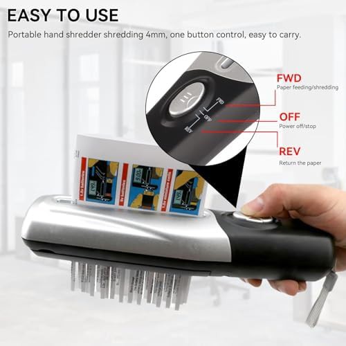 Portable USB powered strip cut shredder — photo 3