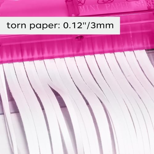 Portable Hand Crank Paper Shredder Red — photo 3