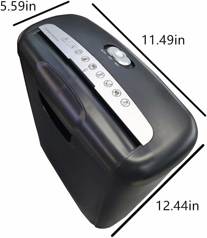 Black six sheet strip cut shredder — photo 5