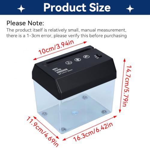 Manual and battery operated desktop shredder — photo 3